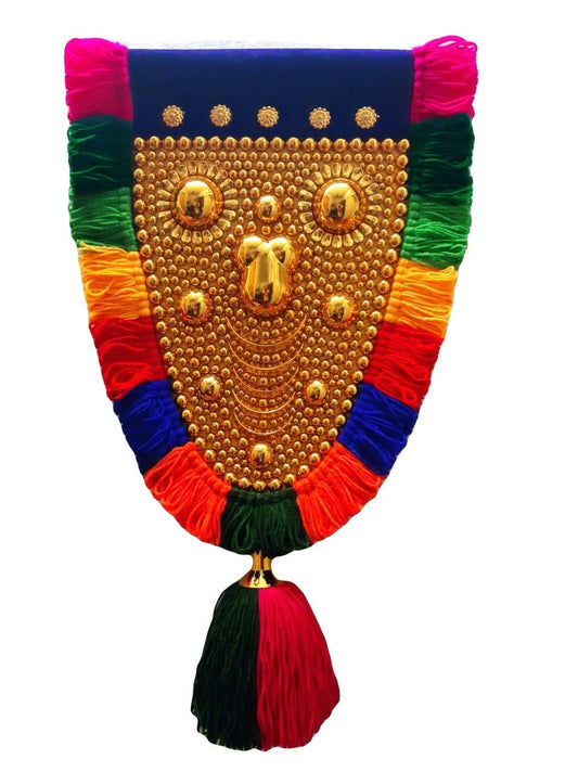 Bunny Bear | 1.50 FOOT | Kerala traditional gold plated ornamental decorative wall hanging nettipattom (caparison) by artisans from kerala