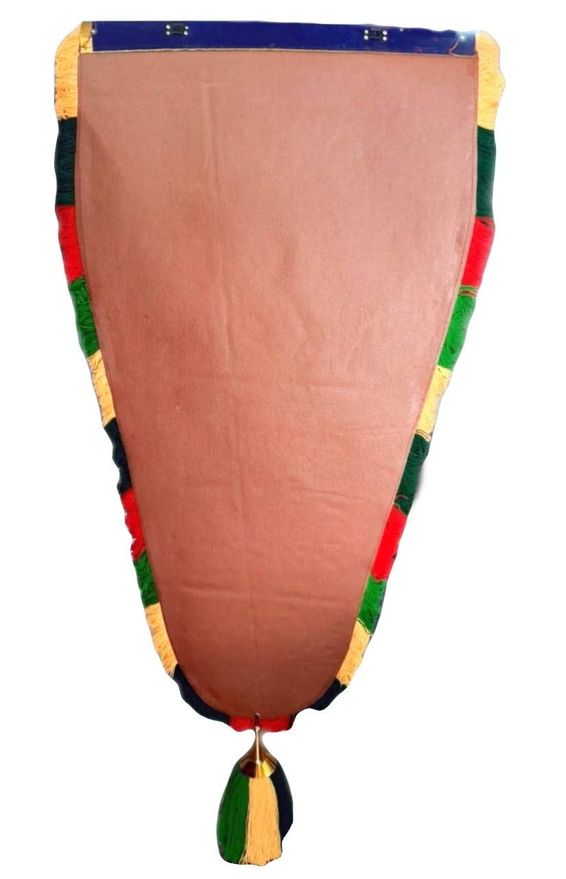 OAK N' OAK | 2.50 FEET | Kerala Traditional Gold Plated Ornamental Decorative Wall Hanging nettipattom (Caparison) by artisans from Kerala