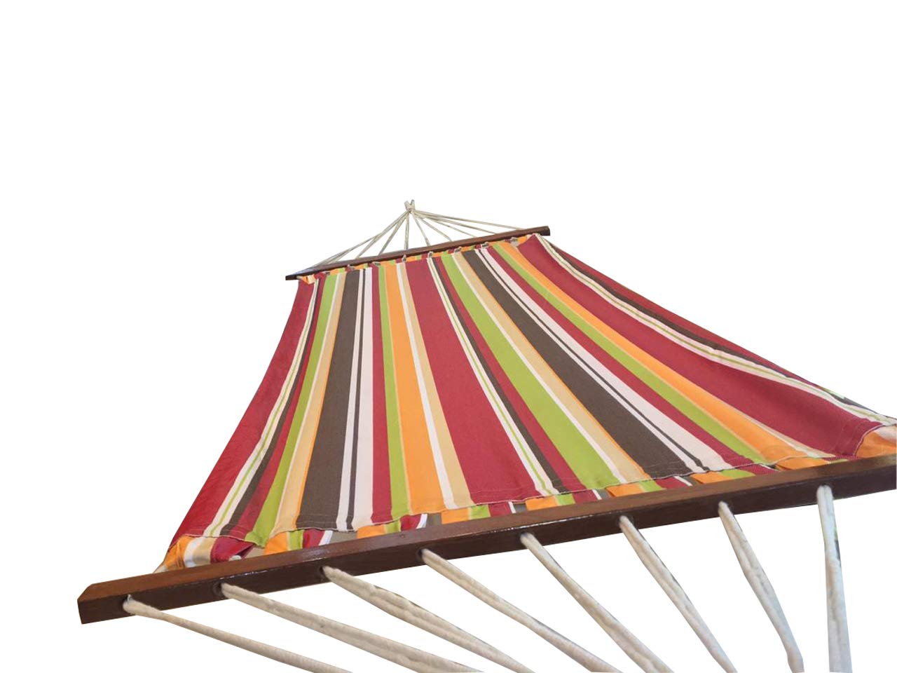 TWOTREE HAMMOCKS | 3 Ft Wide x 11 Ft Overall Length |Multi colour stripe fabric Hammock | Single
