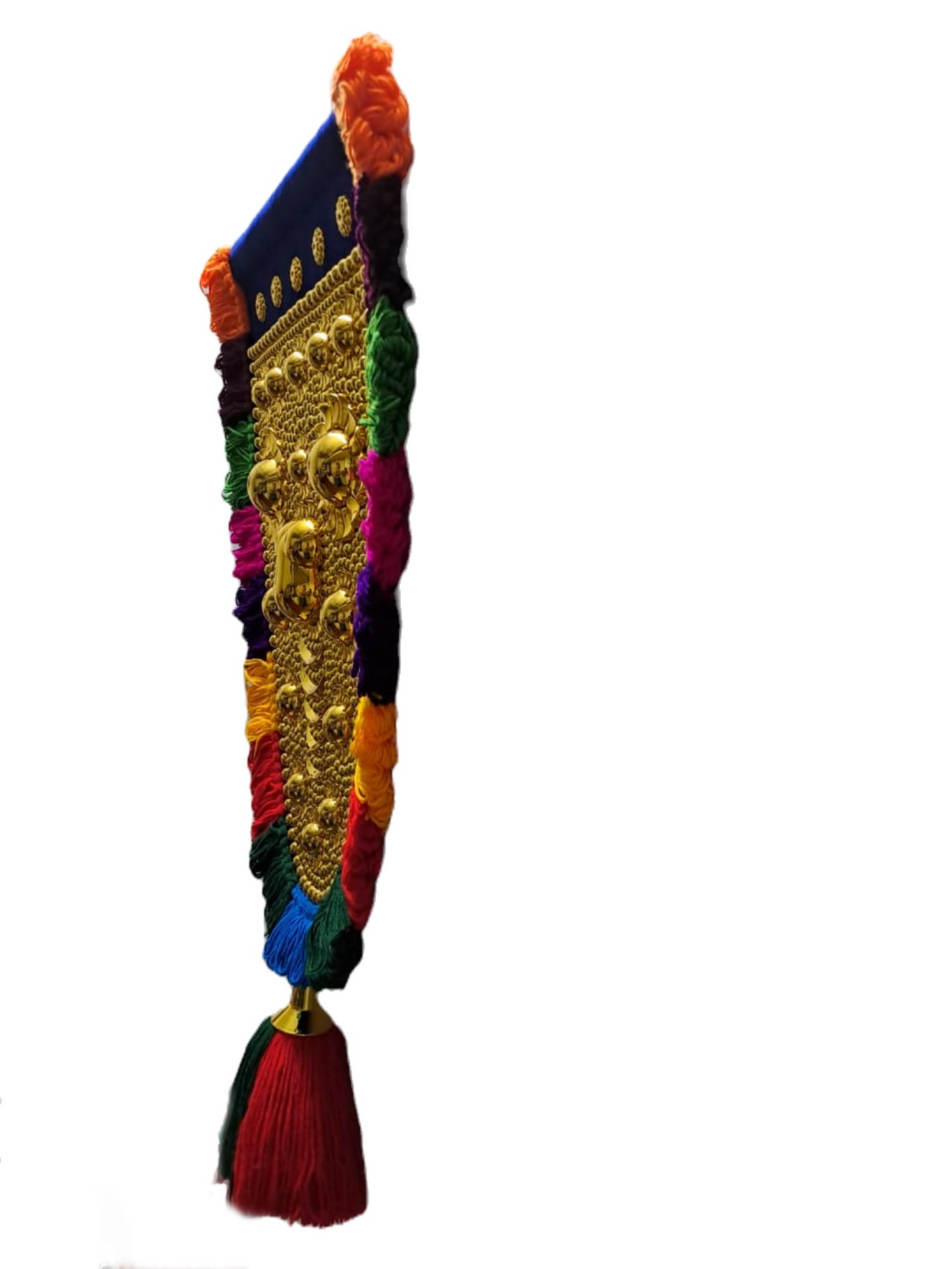 OAK N' OAK | 1 FEET | Kerala Traditional Gold Plated Ornamental Decorative Wall Hanging nettipattam (Caparison) by artisans from Kerala
