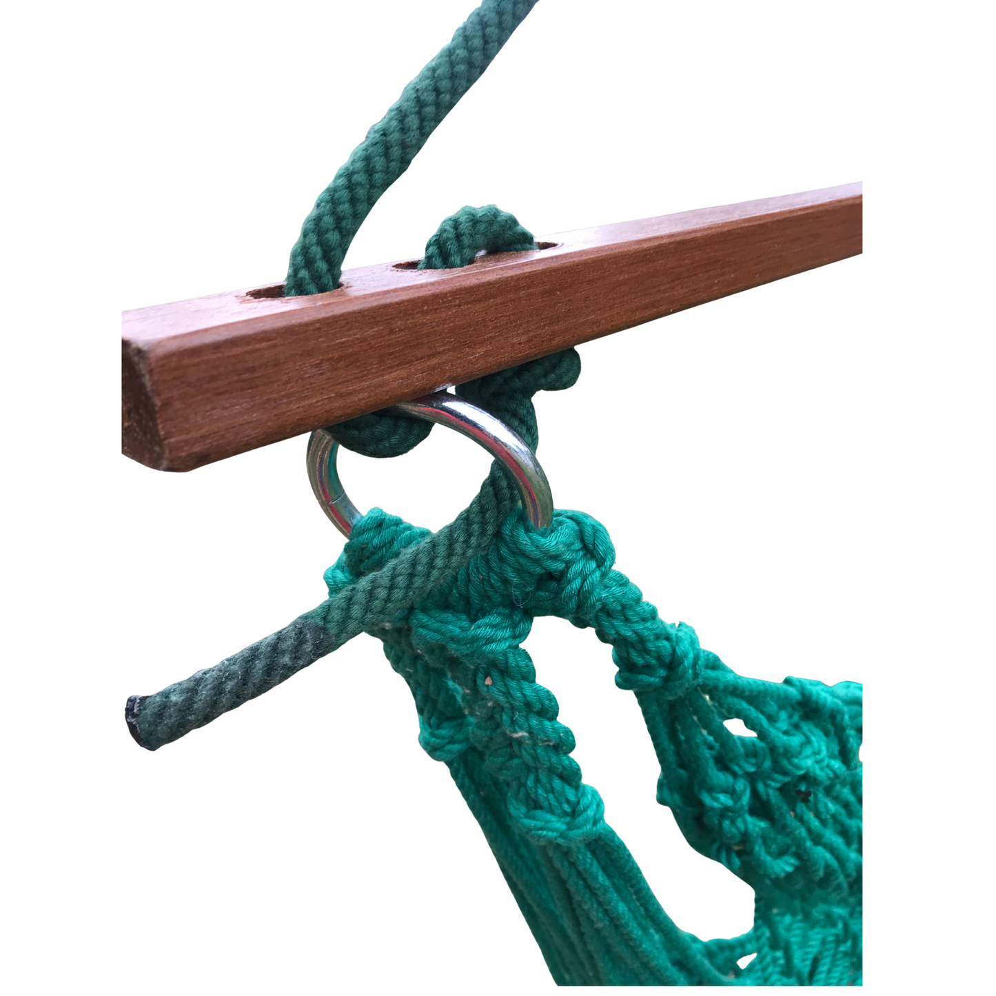 Green Polyester Rope Swing Hammock Chair| Single