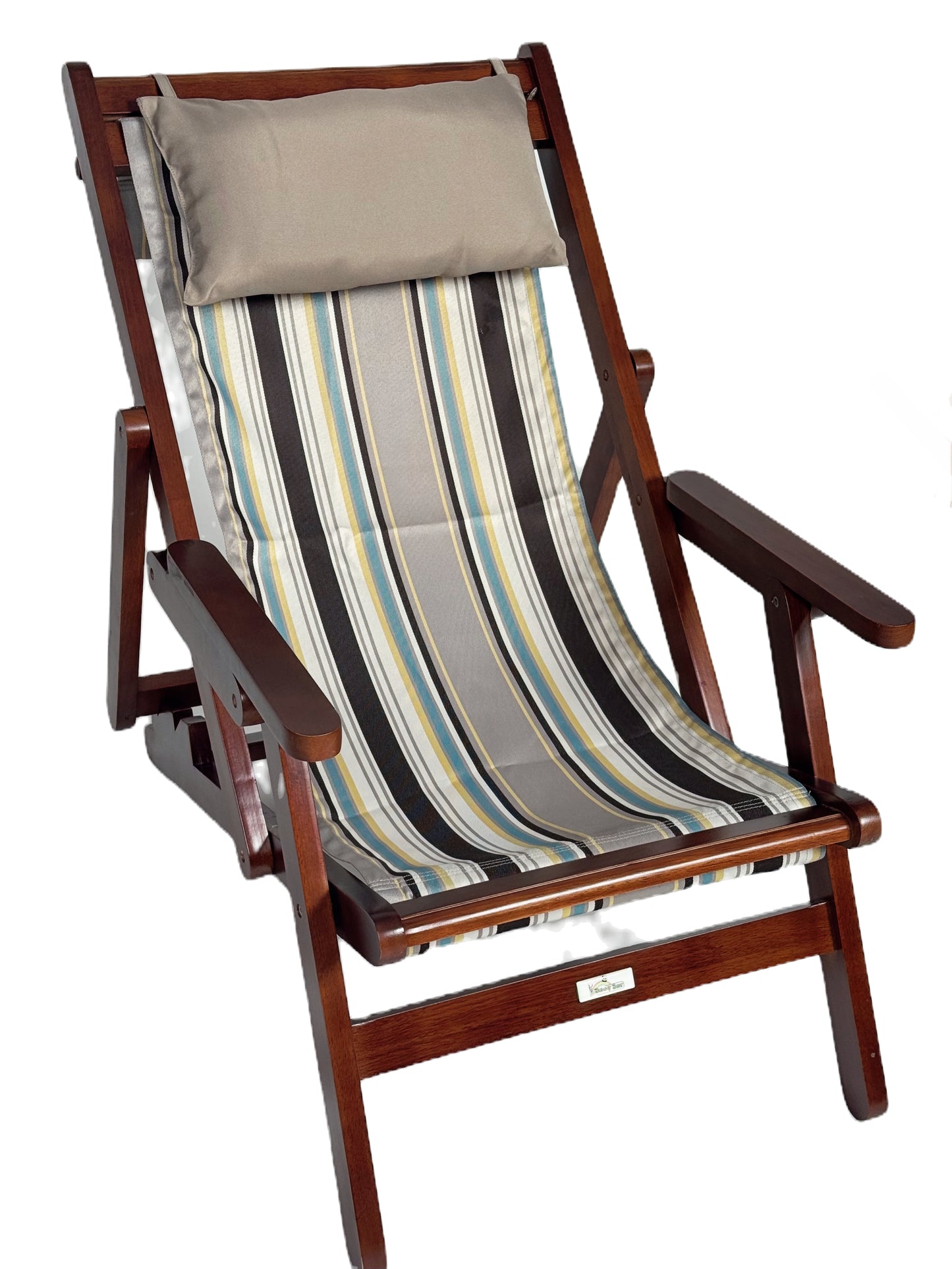 Wooden Folding Easy Chair with 3 position