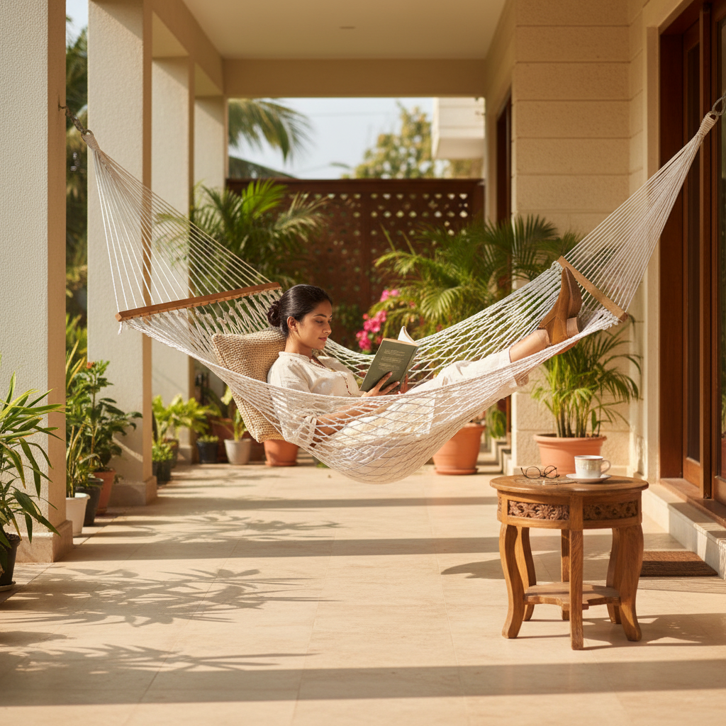 White Hammock 4.4Ft Verandah Lifestyle