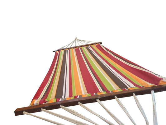 TWOTREE HAMMOCKS | 3 Ft Wide x  11 Ft Overall Length |Multi colour stripe fabric Hammock | Single