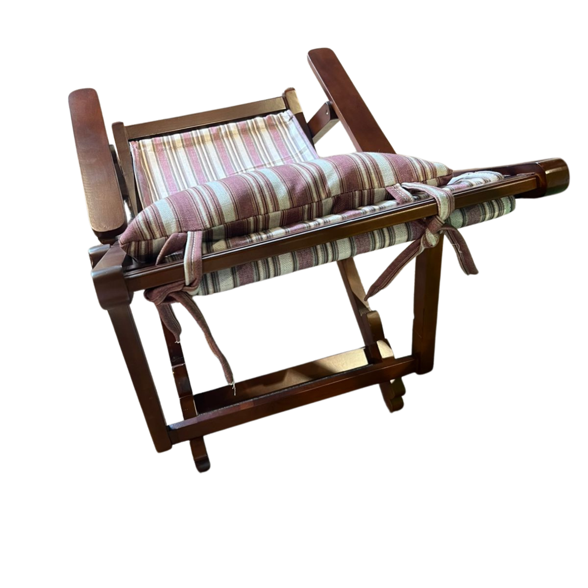 OAK N' OAK Easy Chair | Unshakable Foldable Hardwood Recliner | Head Pillow
