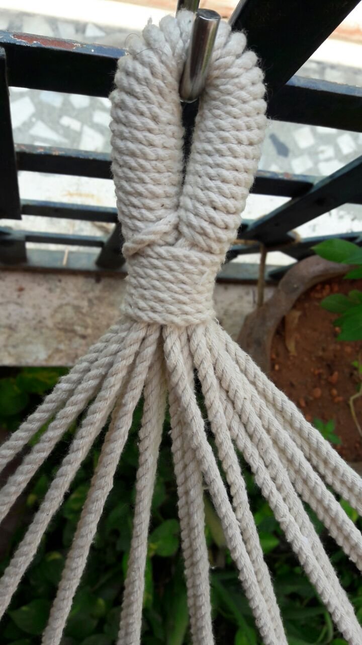 TWOTREE HAMMOCKS | 3 Ft Wide x  11 Ft Overall Length |Multi colour stripe fabric Hammock | Single