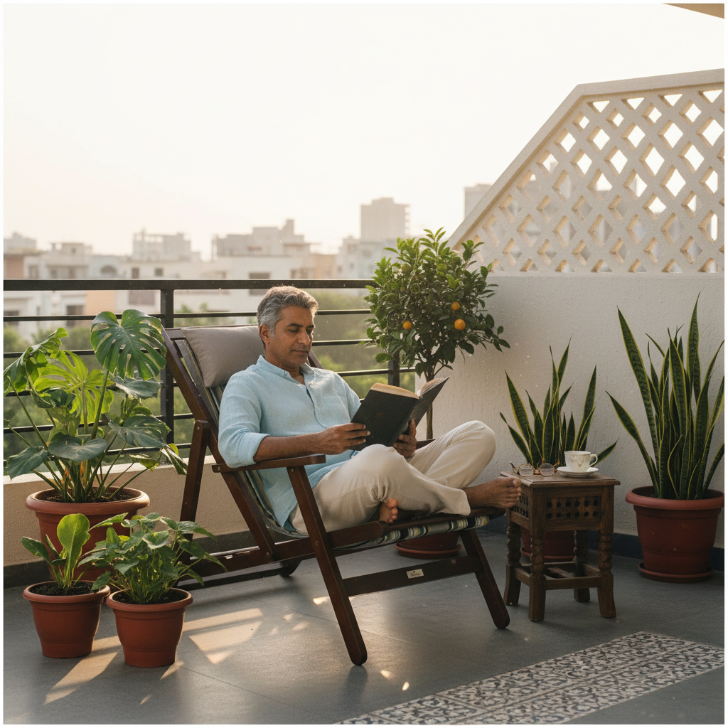 Easy Chair 2 Modern Balcony Lifestyle
