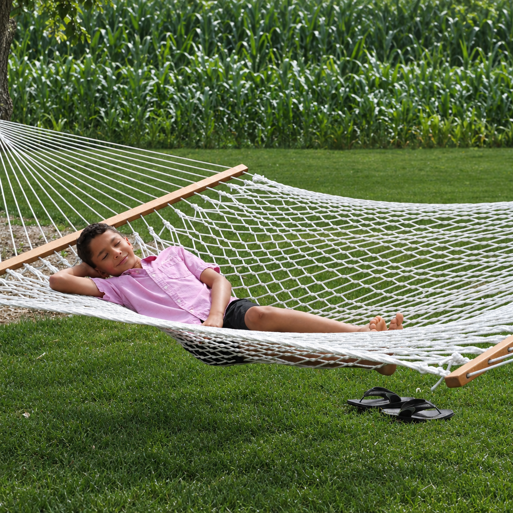 Square garden hammock photo